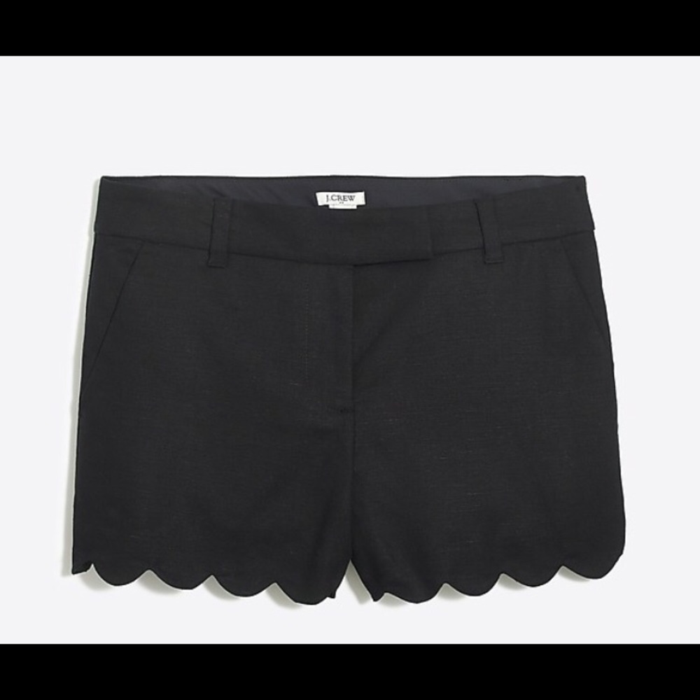 4” scalloped shorts